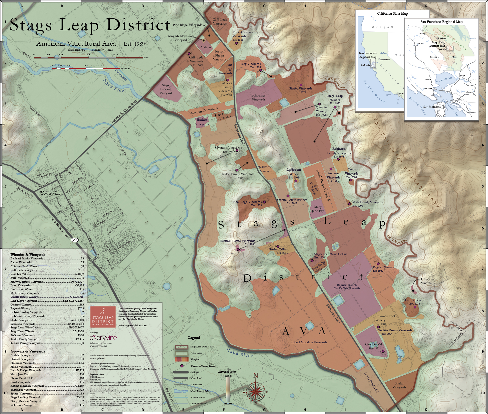 Stags Leap District Winegrowers Association | Appellation Map